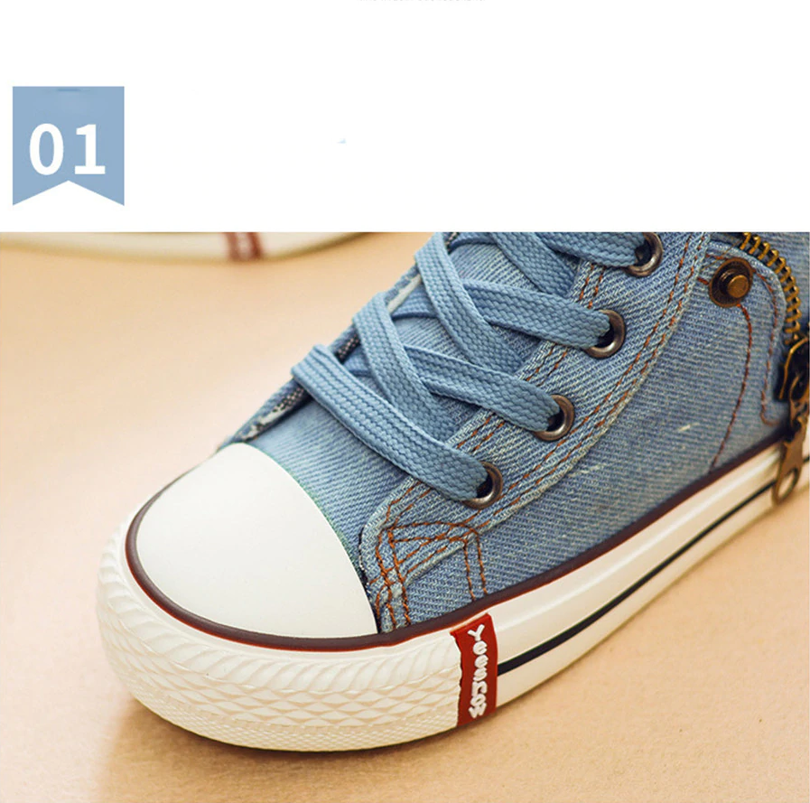 Tênis Jeans - Azul Claro