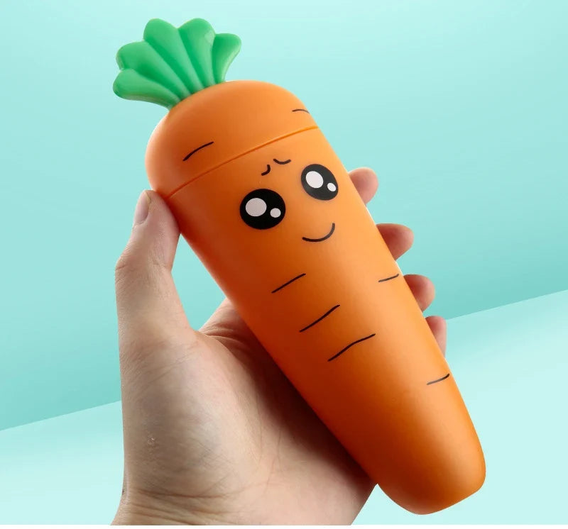 Conjunto de Talher de Cenourinha ForBaby | Garfo, Colheres e Estojo | 4 Peças