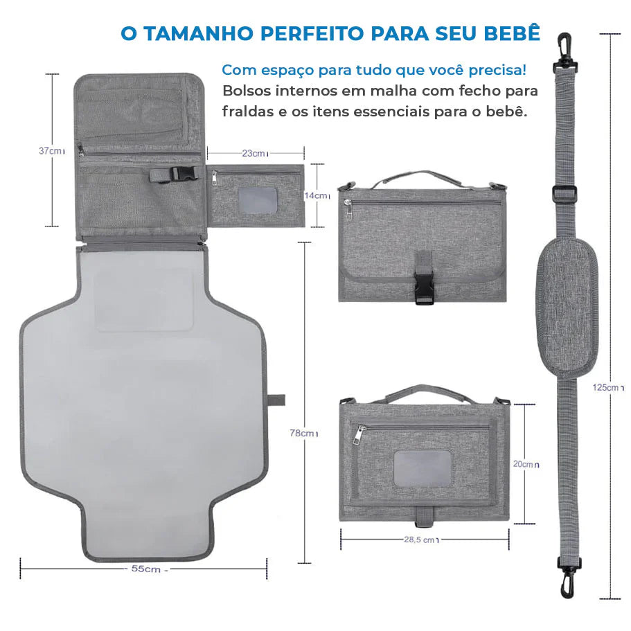 Trocador de Bebê portátil 3 em 1 BabyJoe