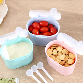 Caixa de Armazenamento de Alimentos Grande NutriBox | Leite em Pó, Frutas e Bolachas